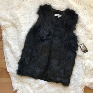 NWT Sebby Collection Faux Fur Vest